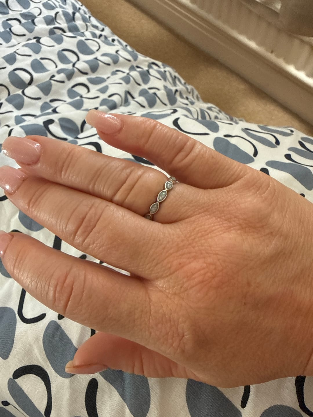 Customer photo review of Oval Infinity Band Ring