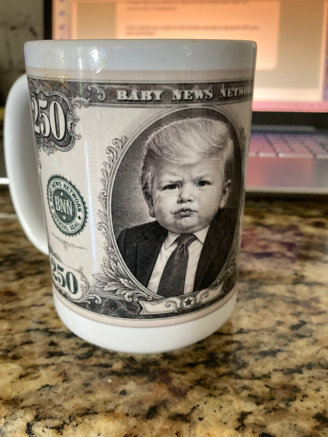 Customer photo review of "250th Anniversary Bill" Mug