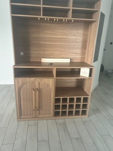 Customer photo review of Jagger 72" Tall Bar Cabinet with Hutch