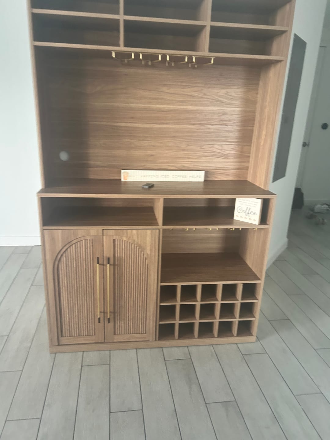 Customer photo review of Jagger 72" Tall Bar Cabinet with Hutch