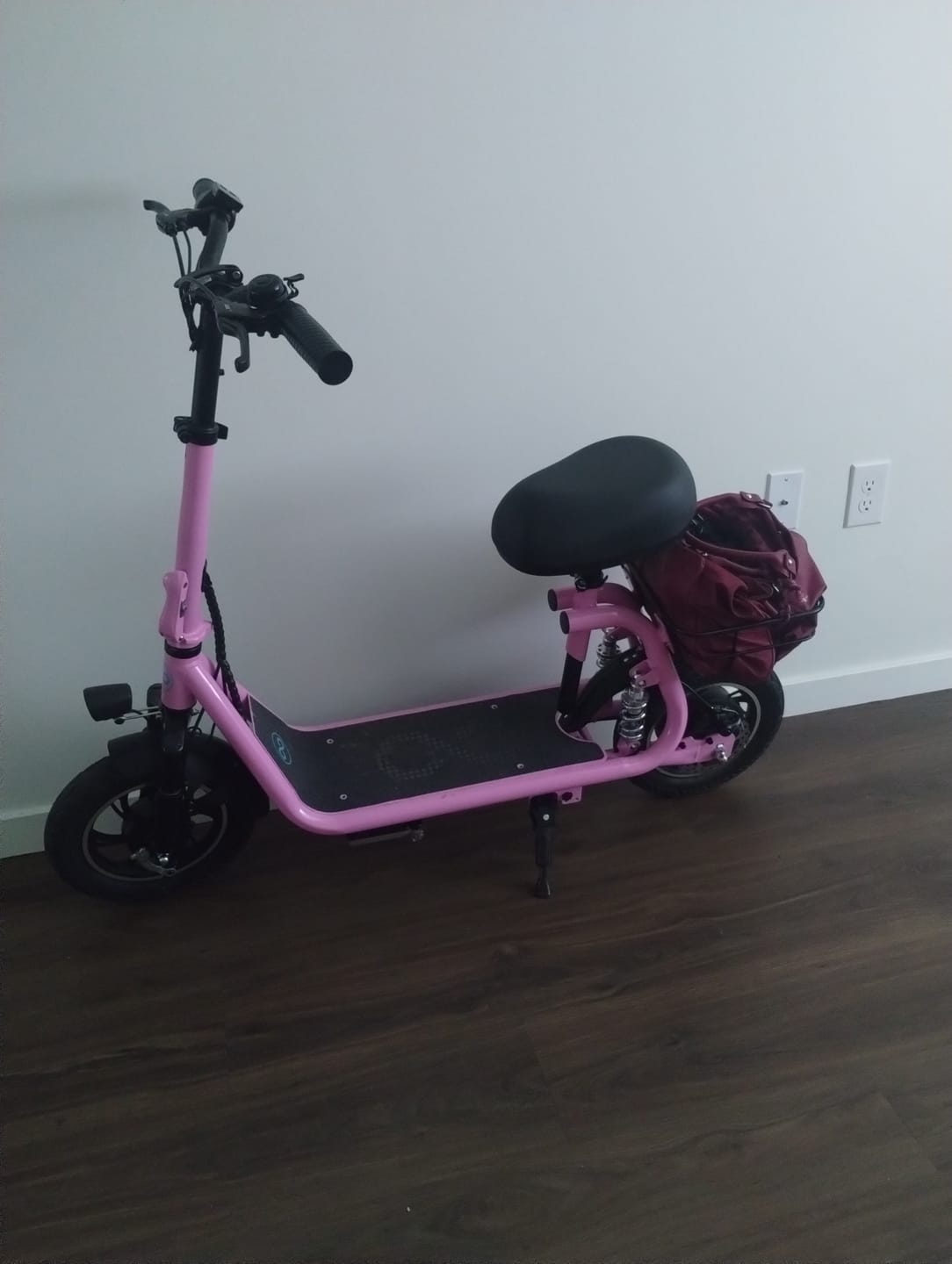 Customer photo review of Gyroor C1 Pro 800W(Peak) Scooter – Dual Baskets for Cargo & Pets
