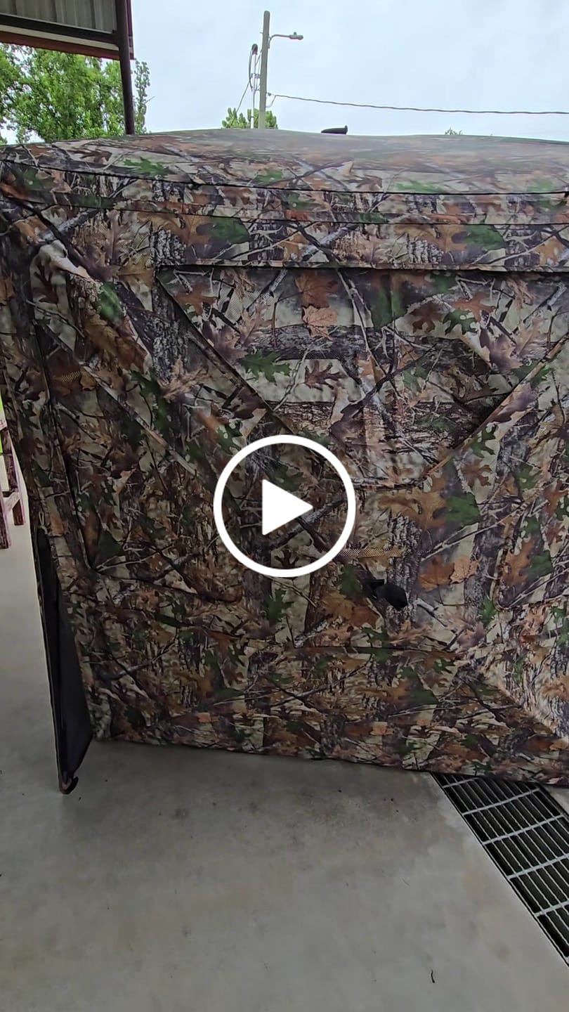 Customer video review of Tidewe Vis360 See-Through Ground Blind for Deer/ Turkey Hunting (3-4 Person)