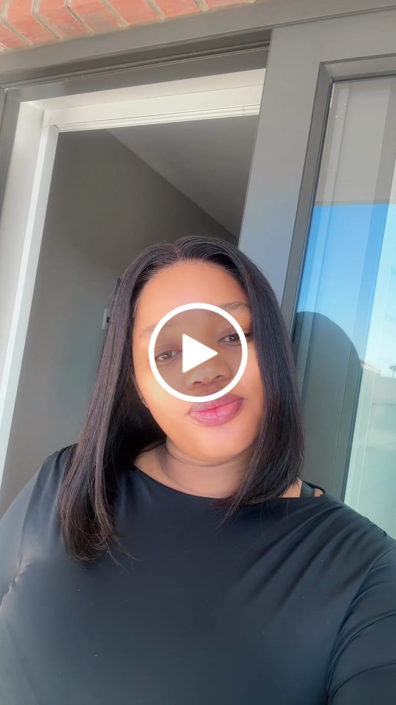 Customer video review of 10-12" Straight Double Drawn Bob Wig- 5x5 HD Lace Closure