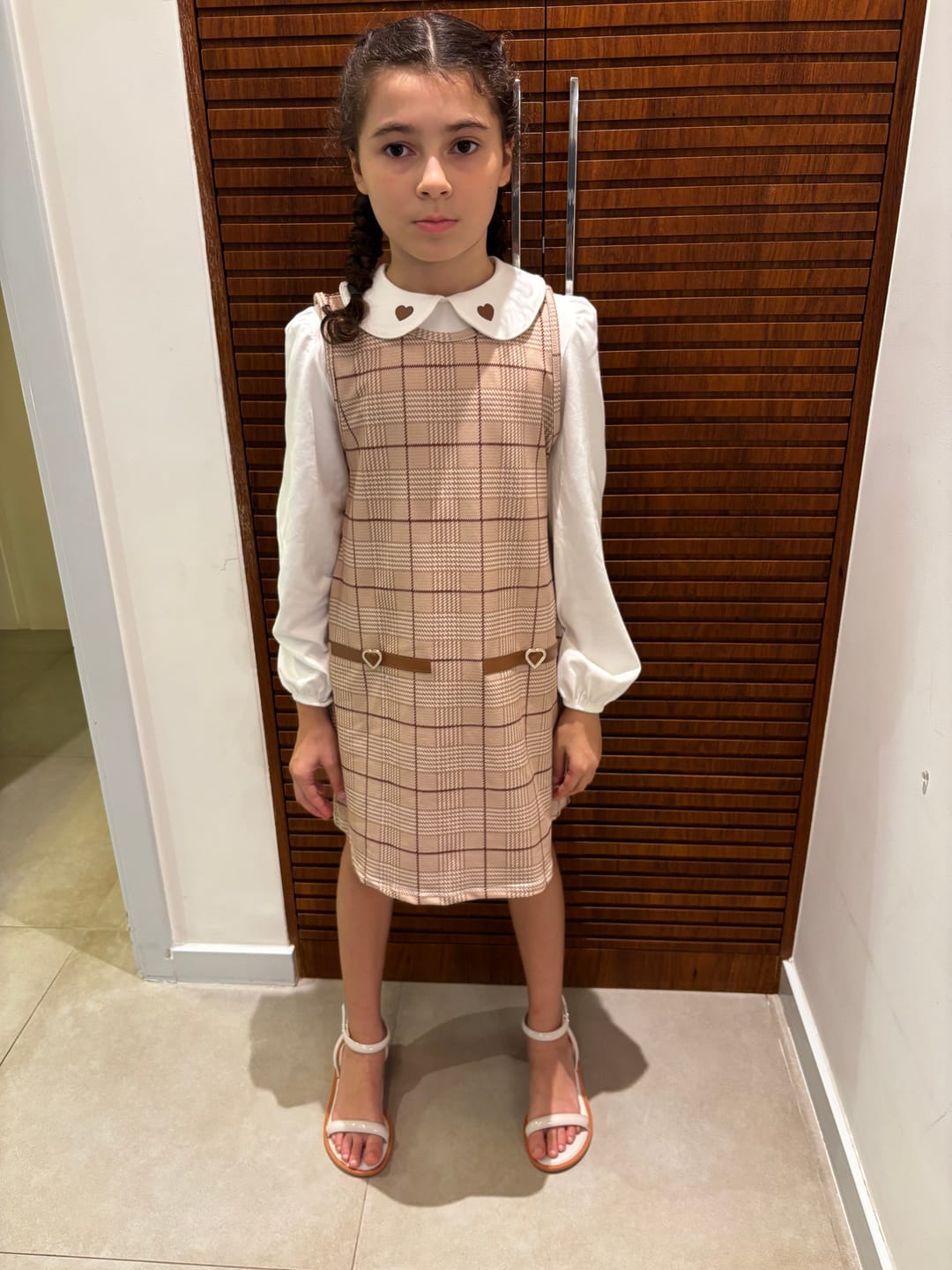 Customer photo review of Conjunto de Vestido em Molecotton e Blusa em Cotton 90248 Kukiê Infantil Menina
