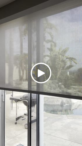 Customer video review of SmartWings Motorized Light Filtering Solar Shades 1%/3%/5% Openness Aventus