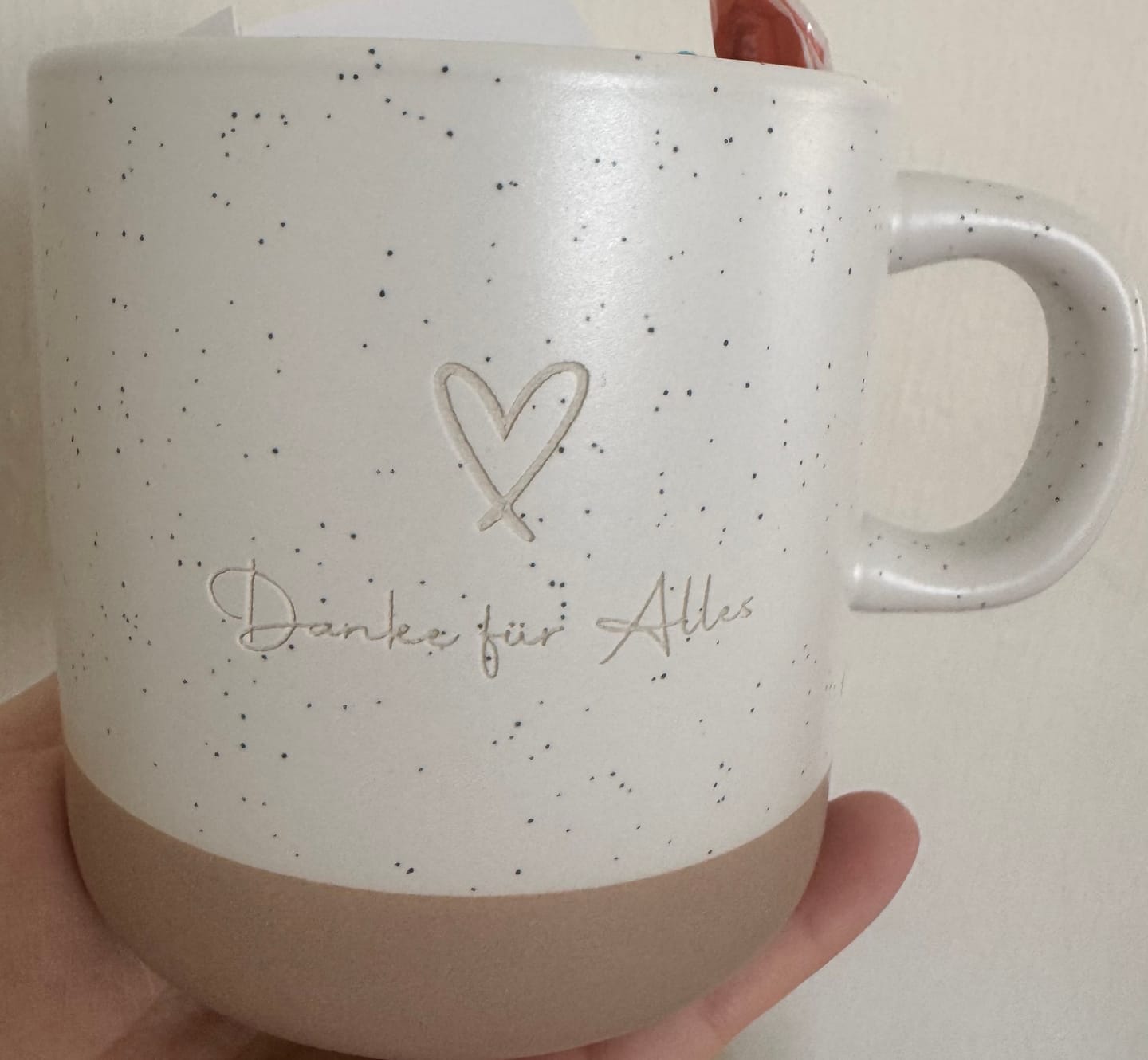 Customer photo review of Meine Tasse - Personalisierte Steingut Tasse mit edler Gravur