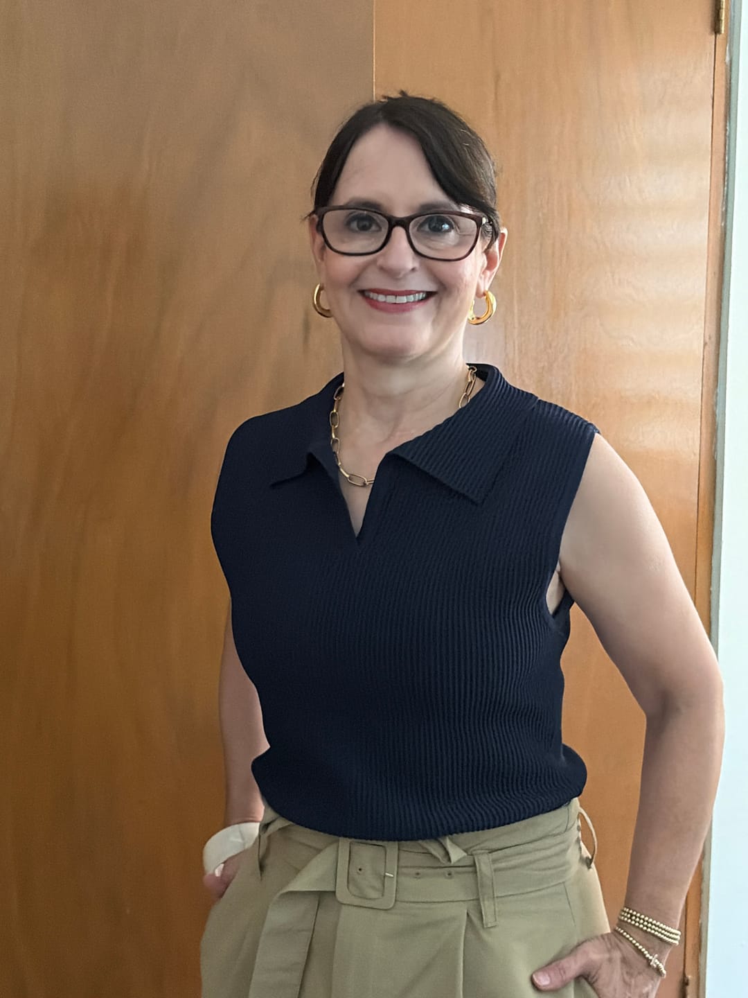 Customer photo review of Top de Cuello Polo Sculpt Knit