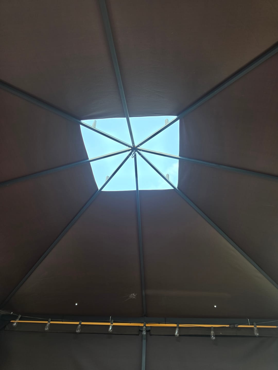 Customer photo review of Shade N' Shelters 9' x 11' Gazebo - Main Canopy + Roof Vent Canopy