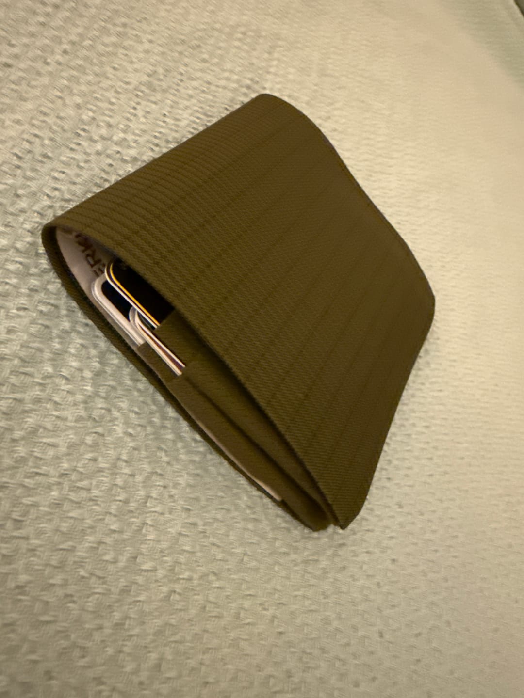 Customer photo review of Everyday Billfold Wallet | Kelp