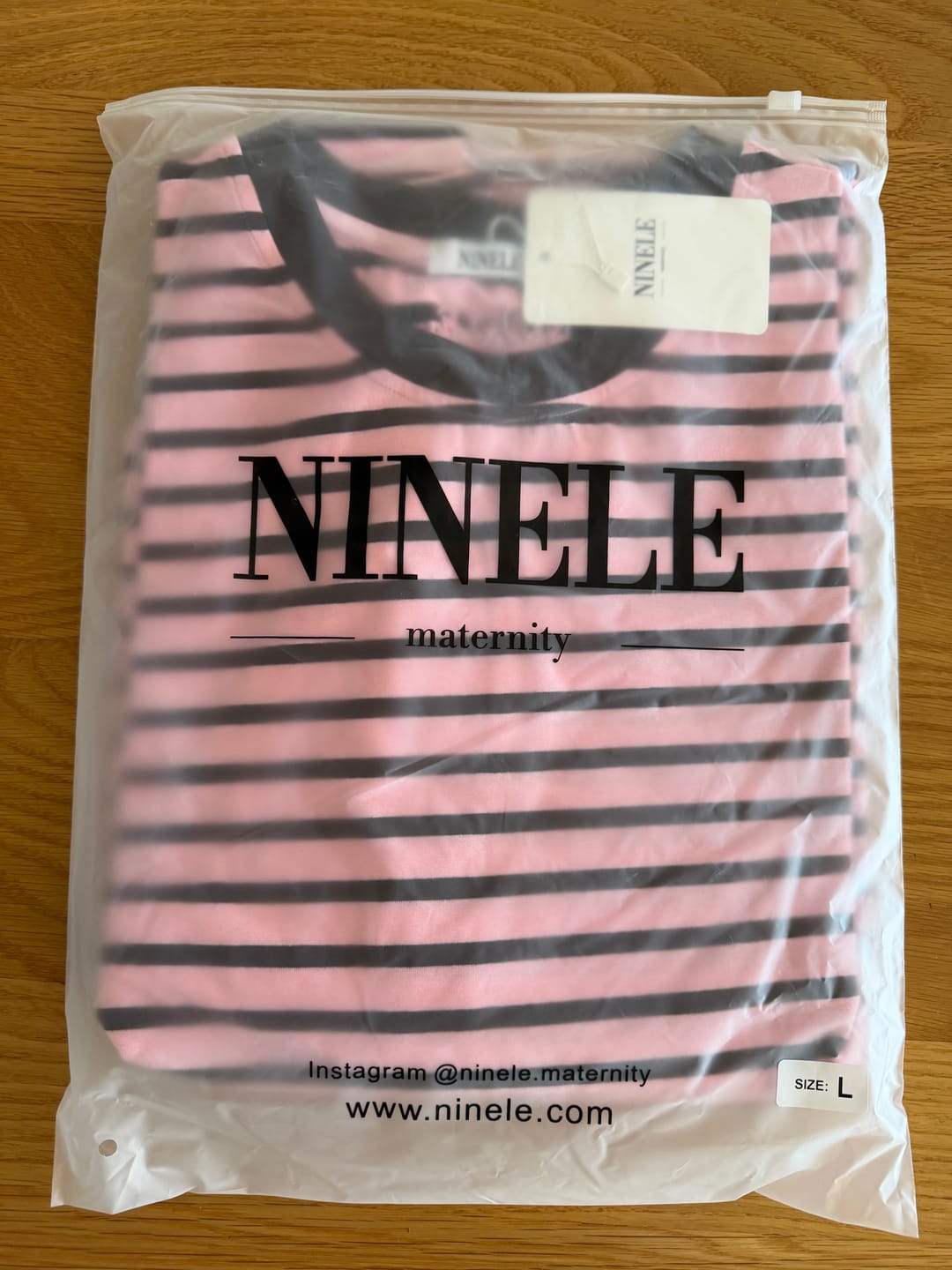 Customer photo review of Pink & Brown Breastfeeding Long Sleeve with Hidden Zip