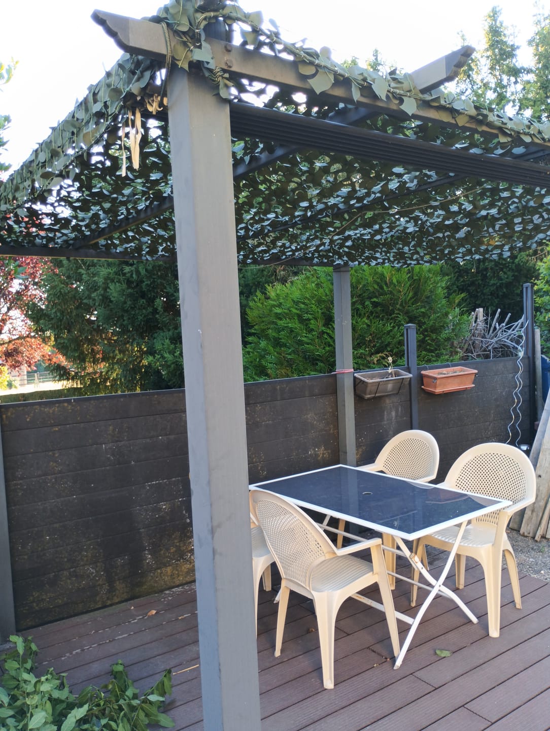 Customer photo review of Filet de camouflage renforcé vert