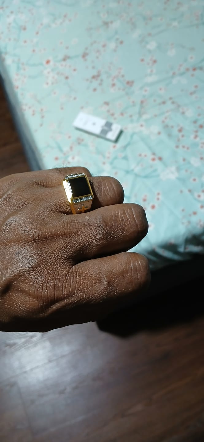Customer photo review of Christianartworkshop Faith Two Tone Plated Cross Ring - With God All Things Are Possible