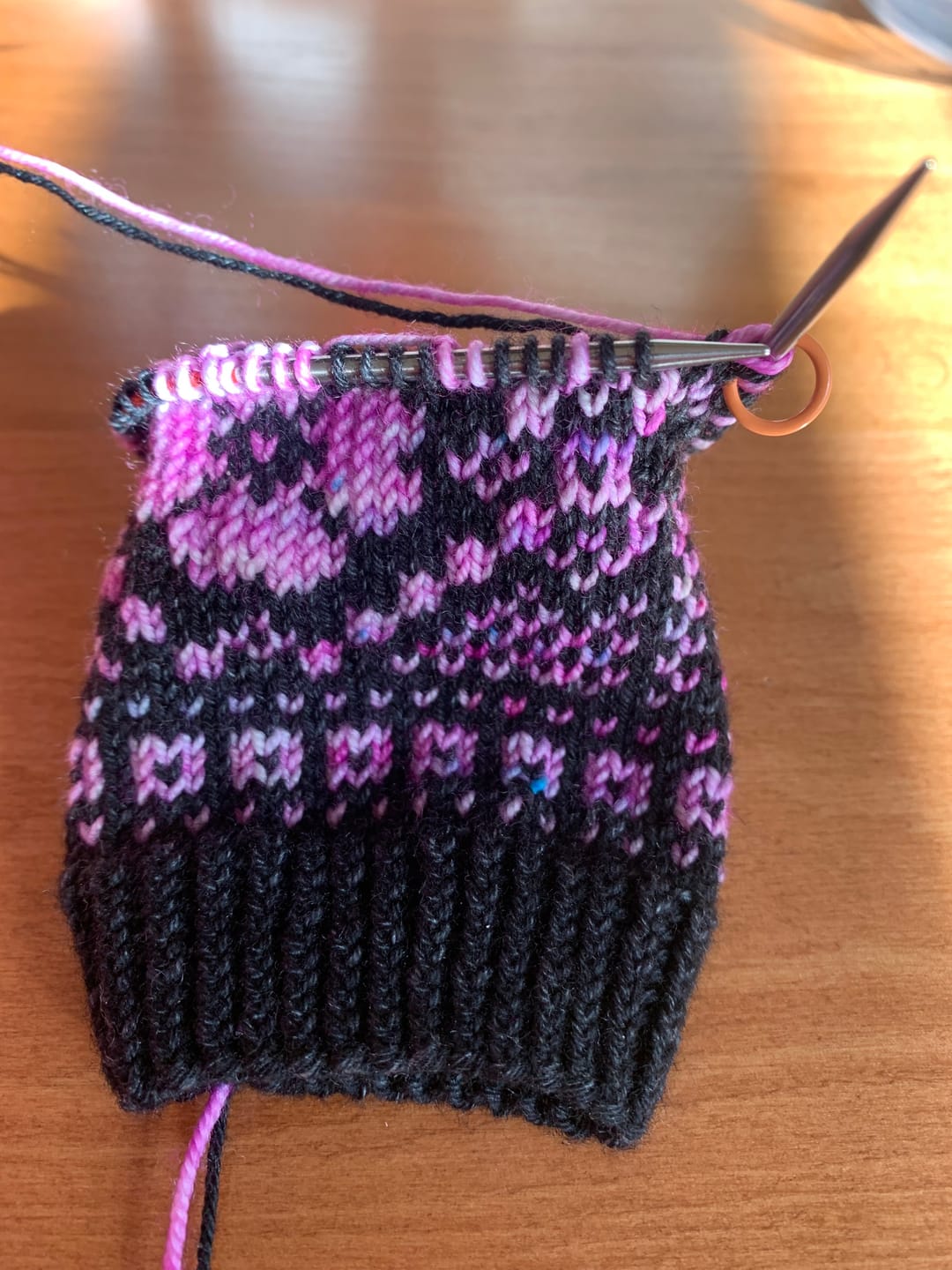 Customer photo review of Palillos Knit Red 23 cm Cortos  Circulares - Fijos - ChiaoGoo