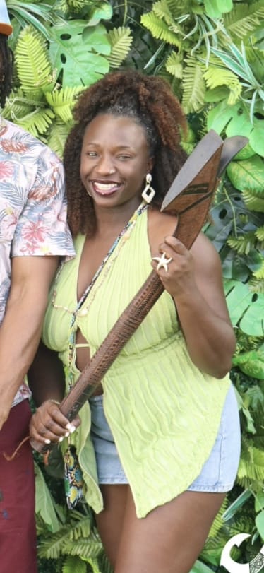 Customer photo review of Multi-Textured Kinky Curly Crochet Hair