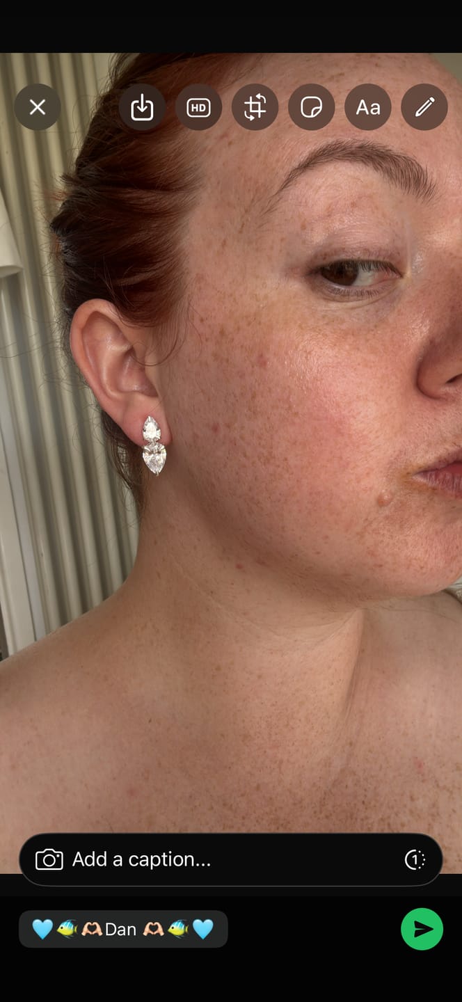 Customer photo review of La Belle Epoque Earrings