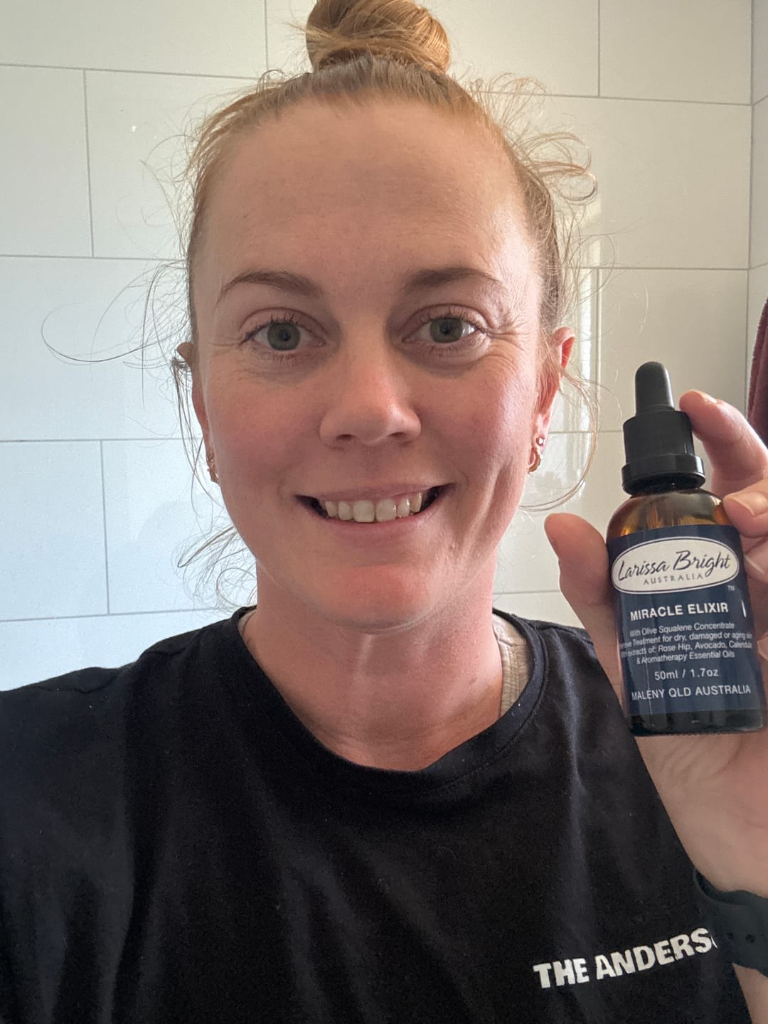 Customer photo review of Olive Squalene Miracle Elixir