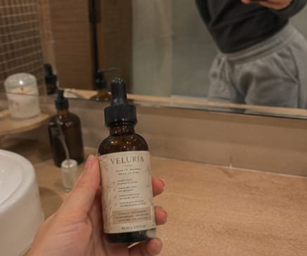 Customer photo review of Aceite Reductor de Vello Facial — Fórmula 100% Natural