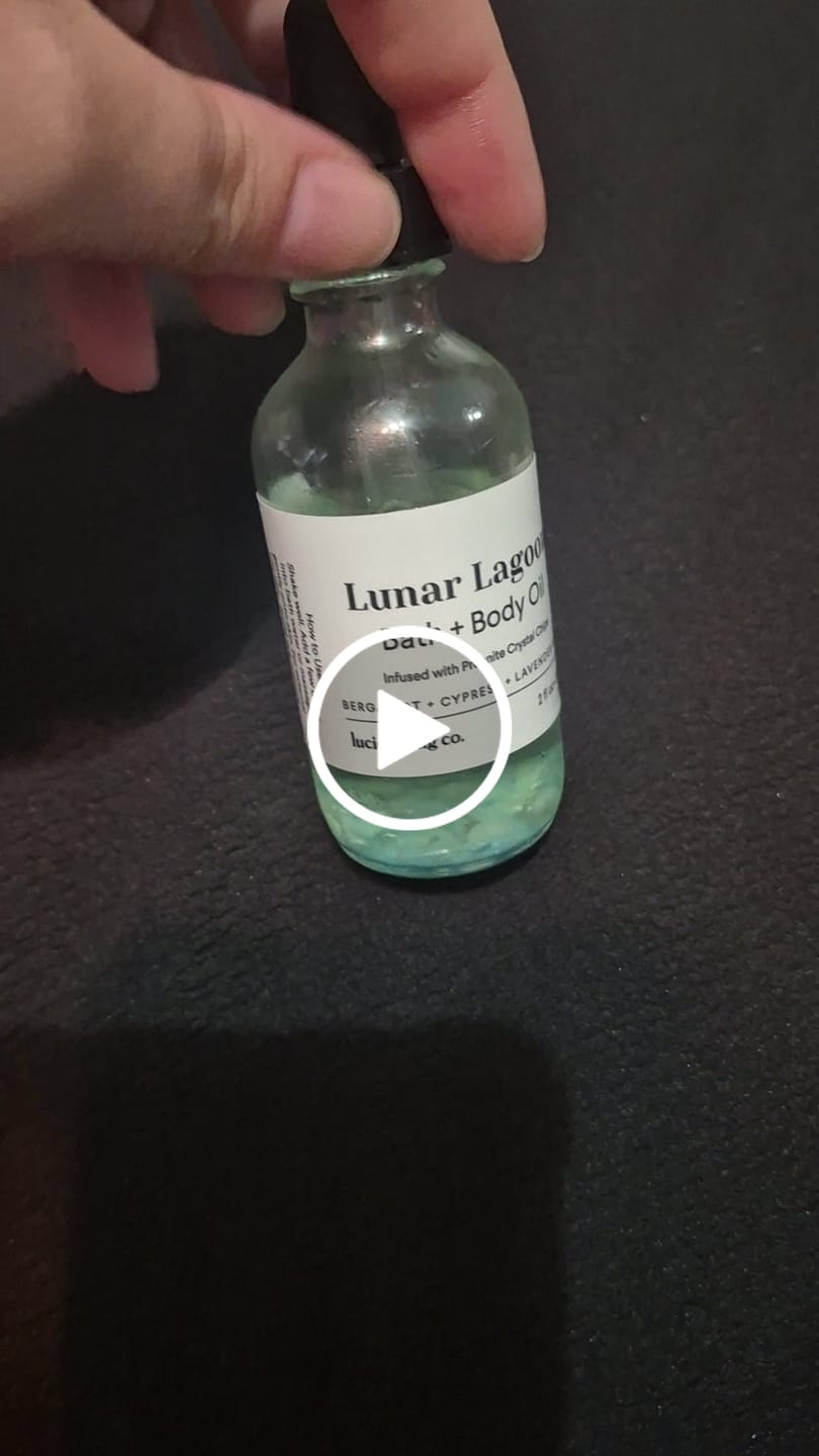 Customer video review of Lunar Lagoon Bath & Body Oil