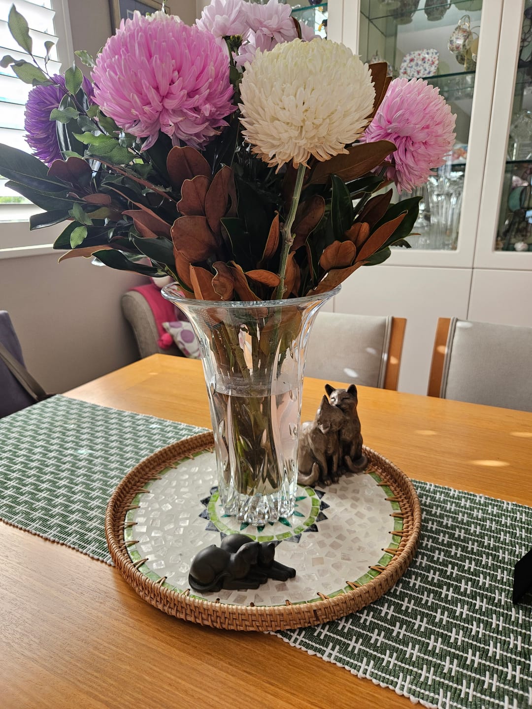 Customer photo review of Oasis Large Rattan Tray