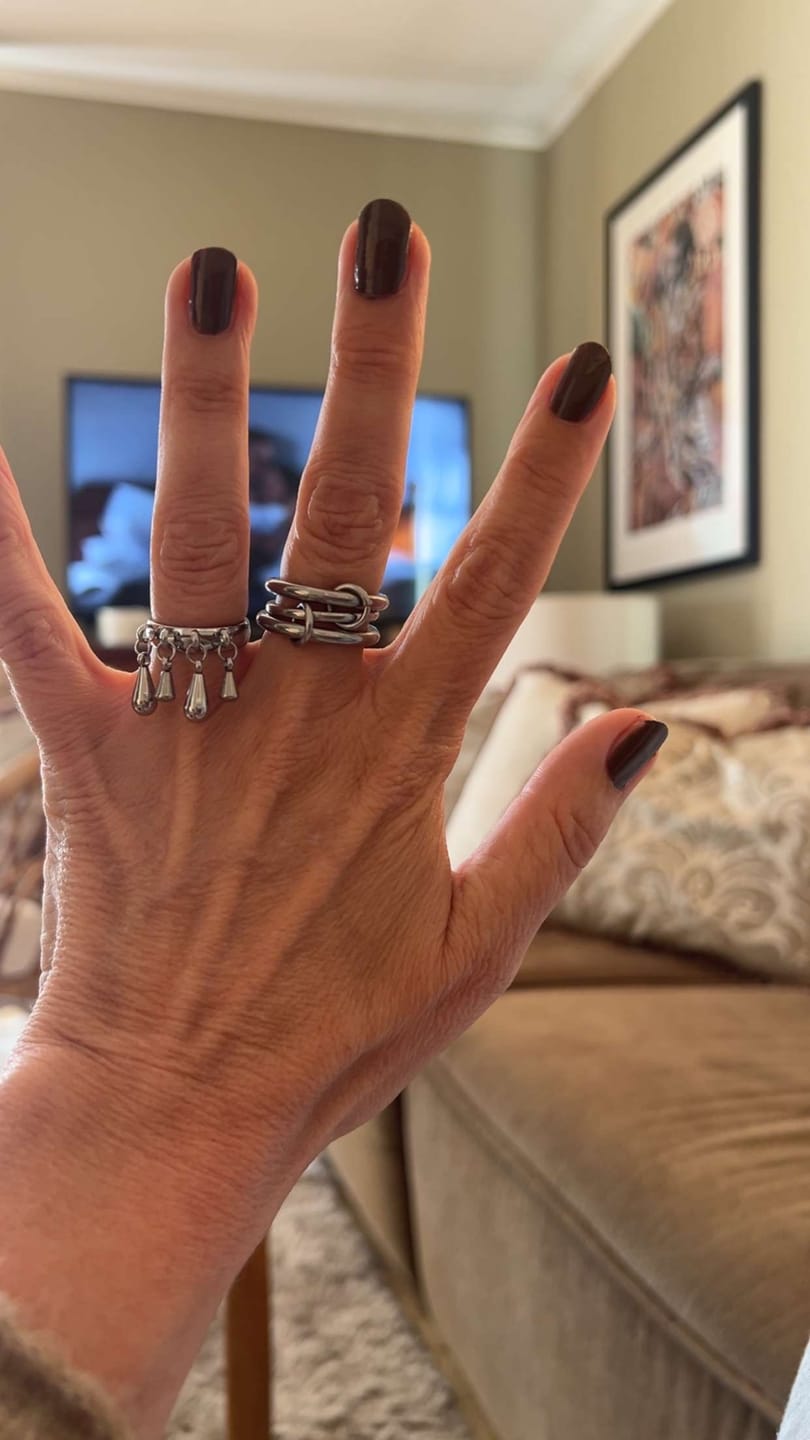 Customer photo review of Bliss - Drop Ring Stainless Steel