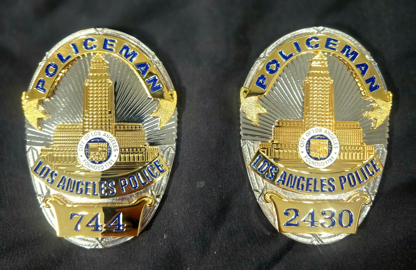 Customer photo review of Adam 12 James Reed #2430 & Pete Malloy #744 2Pcs Badges Set