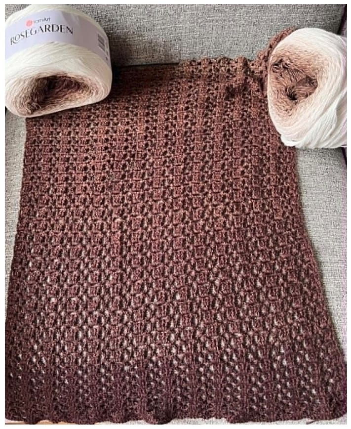Customer photo review of YarnArt Rosegarden