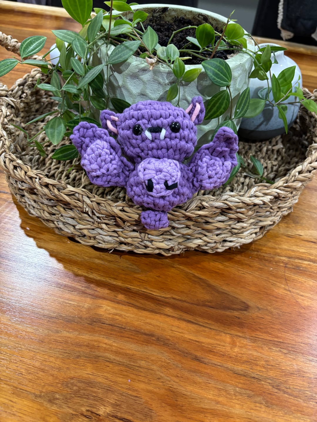 Customer photo review of Zuri The Love Bat Crochet Kit