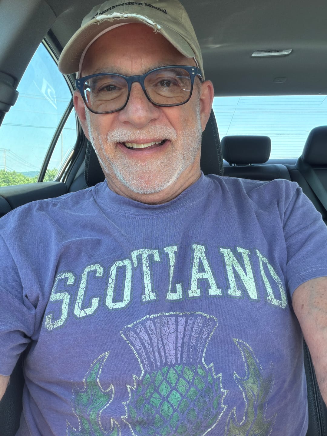 Customer photo review of Scotland Distressed Thistle T-Shirt