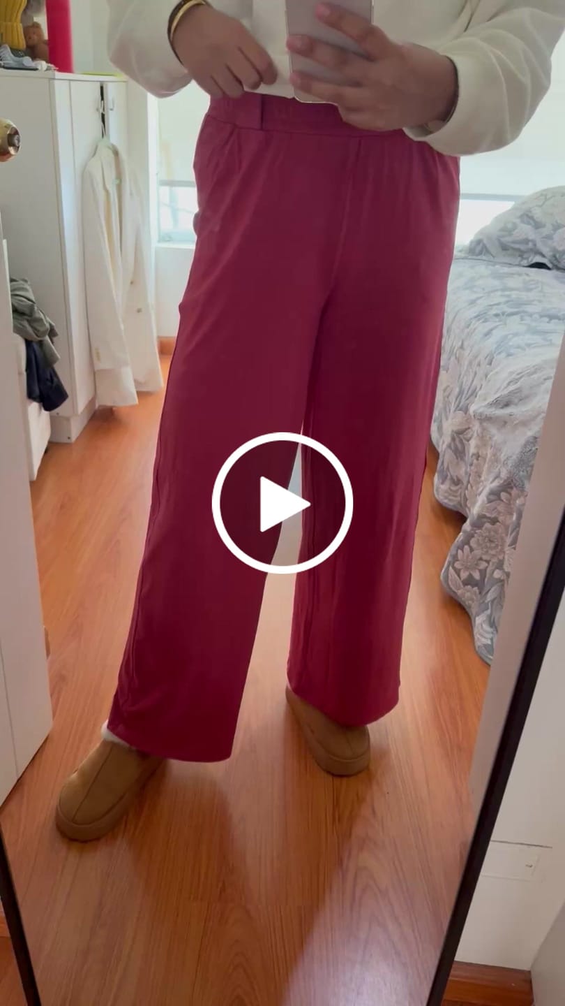Customer video review of Night Palazzo | AlgaKnit - Ash Rose