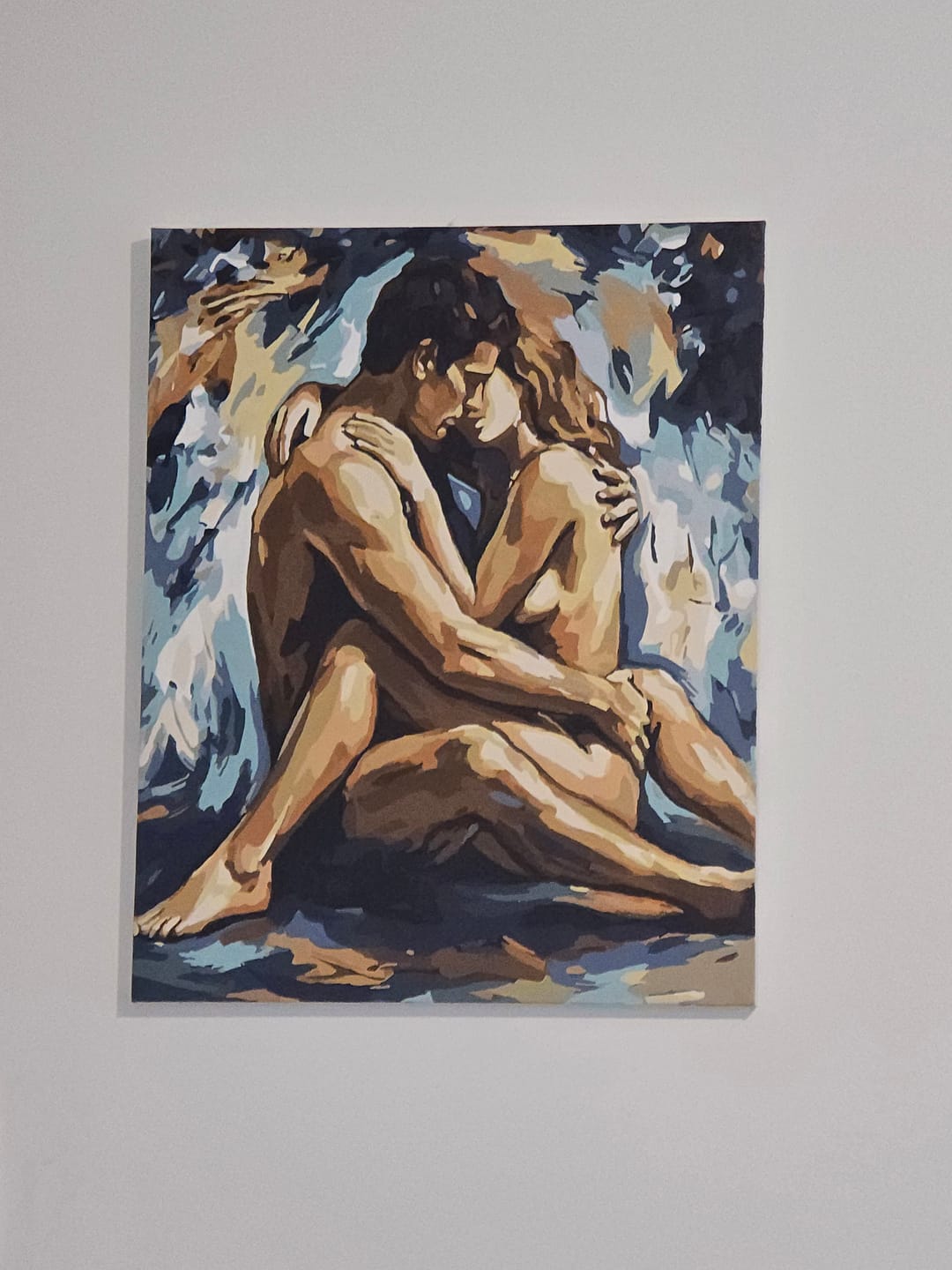 Customer photo review of Sensual Lovers | Paint by Number