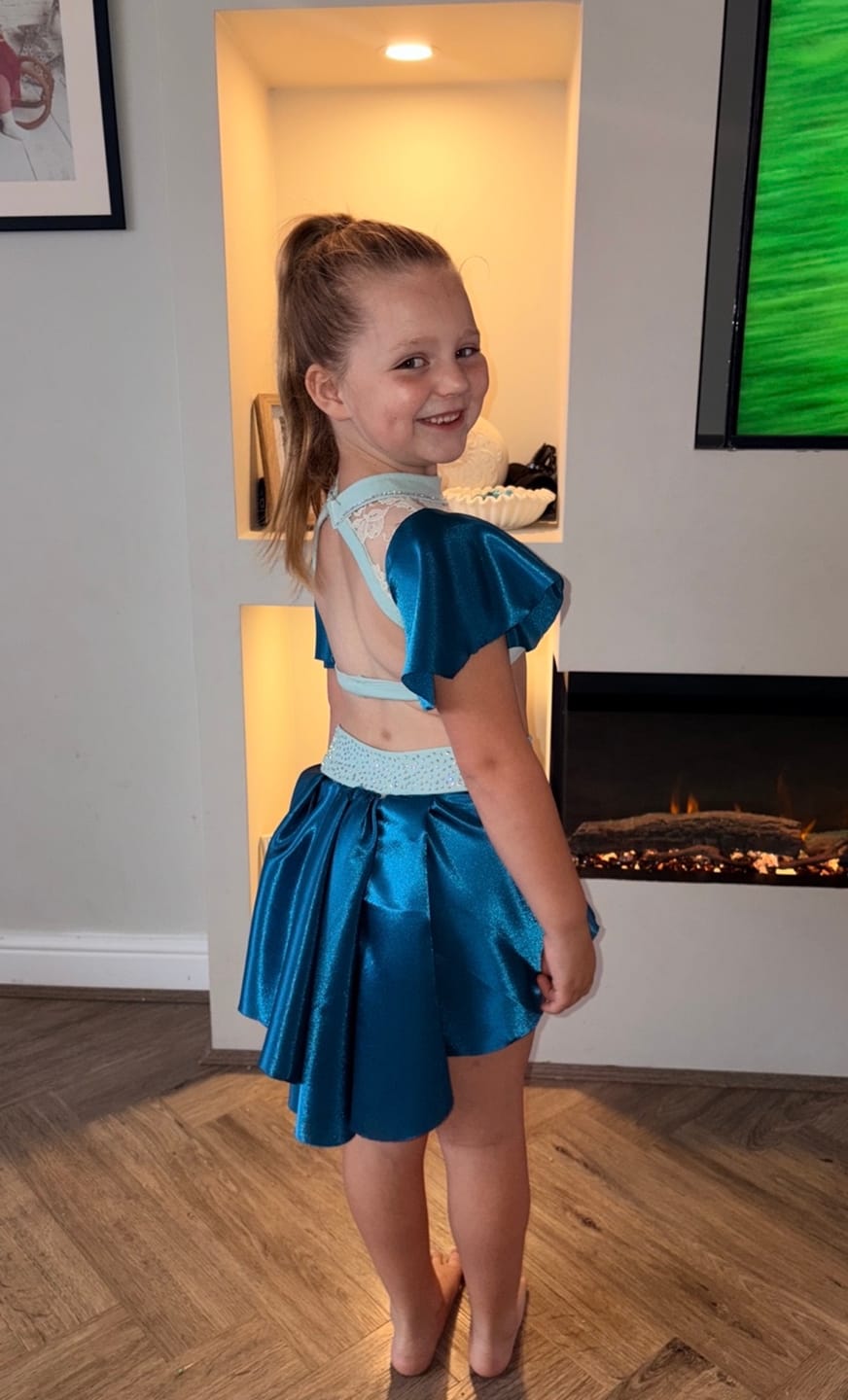 Customer photo review of Crepe Backed Satin - 55" - 34 Variations Available