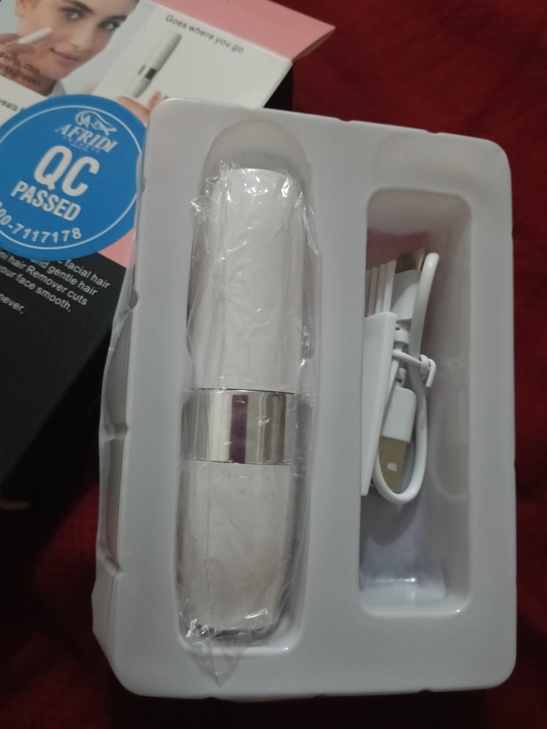 Customer photo review of Quick & Gentle Mini Hair Shaver