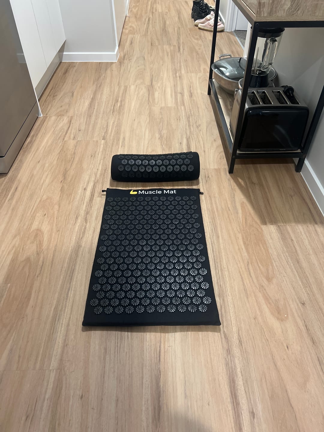 Customer photo review of Muscle Mat Luxury Acupressure Mat With Pillow