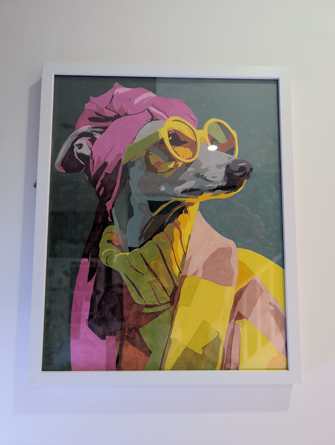 Customer photo review of Elegant Greyhound | Paint by Number