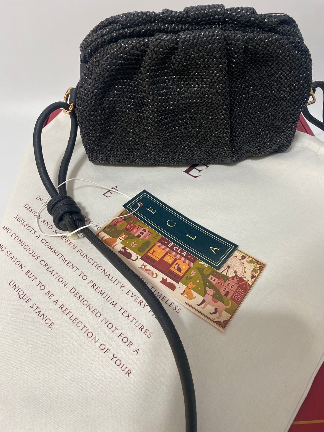 Customer photo review of Oasis | Gerçek Hasır Çanta | Siyah