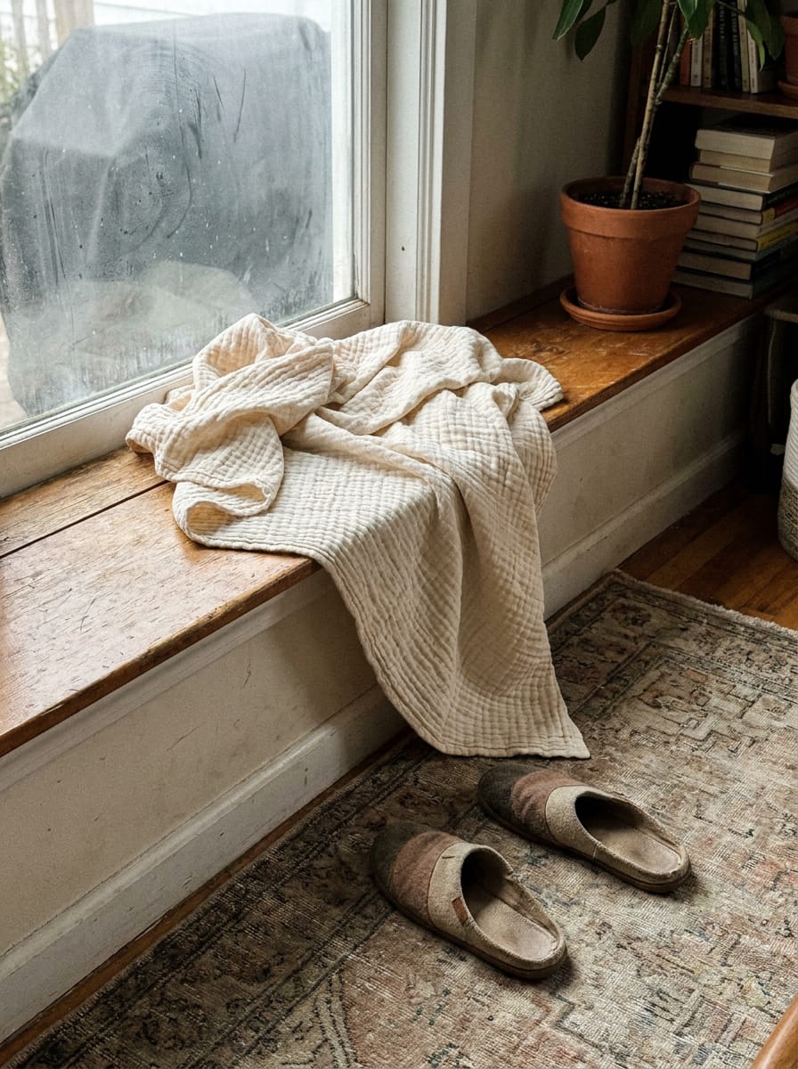 Customer photo review of Naturnord Musselin Decke™