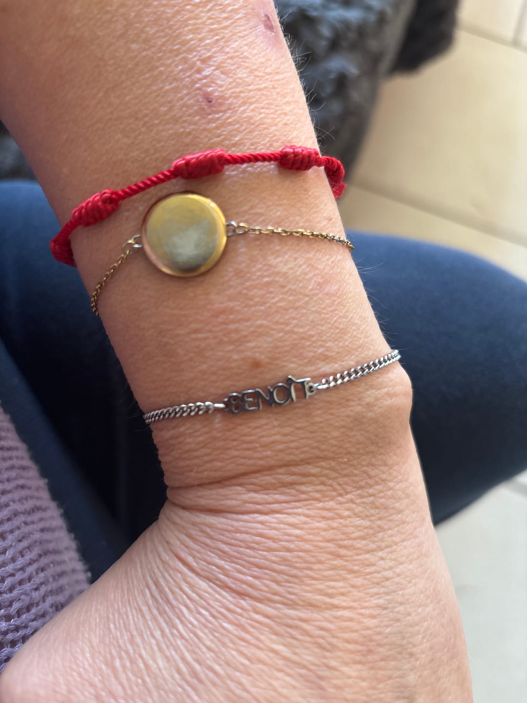 Customer photo review of Bracelet personnalisé avec nom