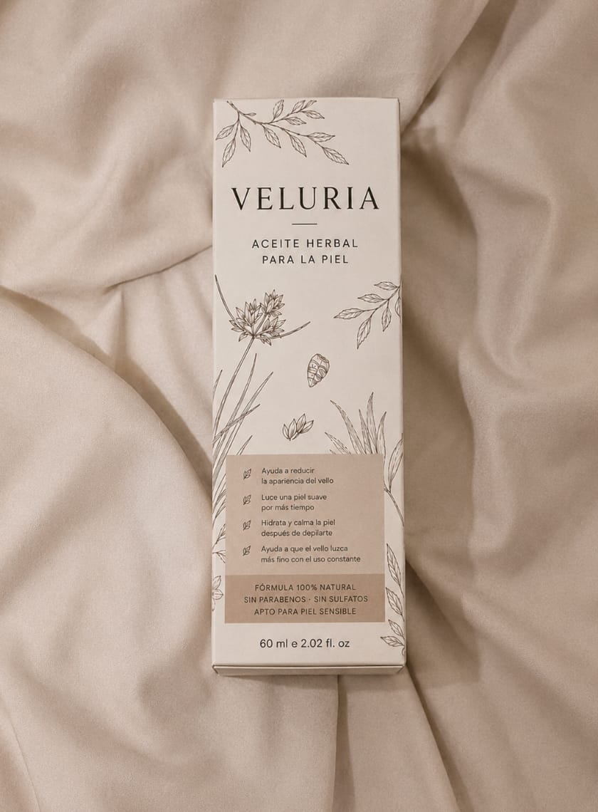 Customer photo review of Aceite Reductor de Vello Facial — Fórmula 100% Natural