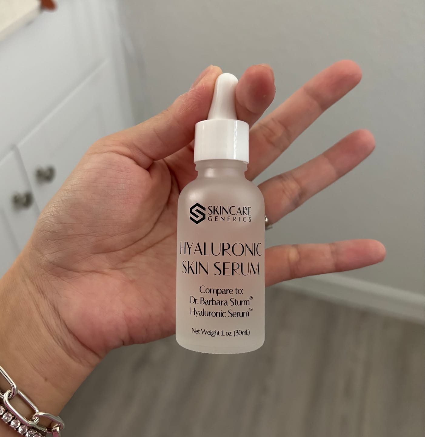 Customer photo review of HYALURONIC SKIN SERUM | PLUMPING HYDRATION
