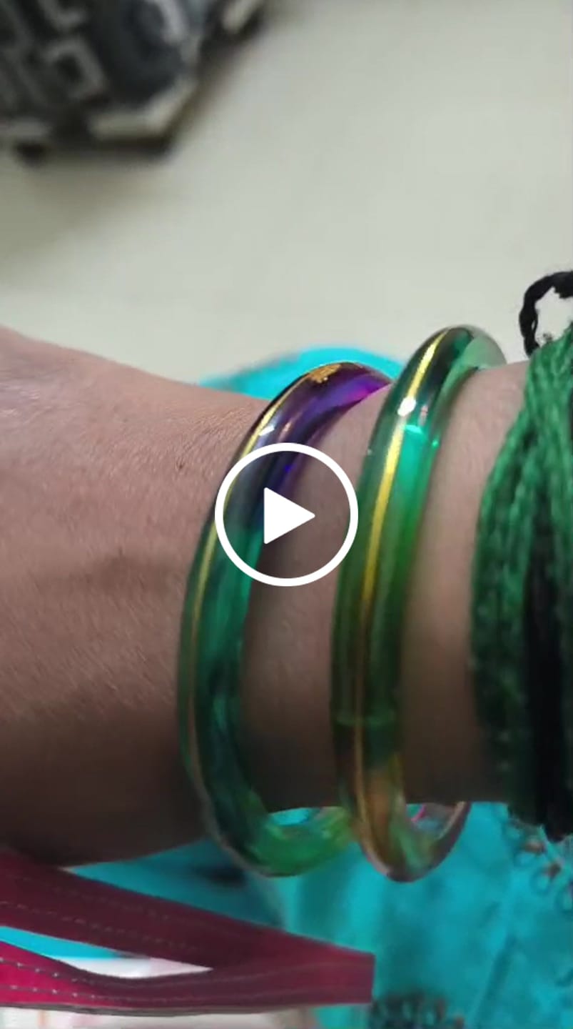 Customer video review of "Mayur A Colorful Peacock Style!" - 916 22k Gold Bangles (Multicolour)