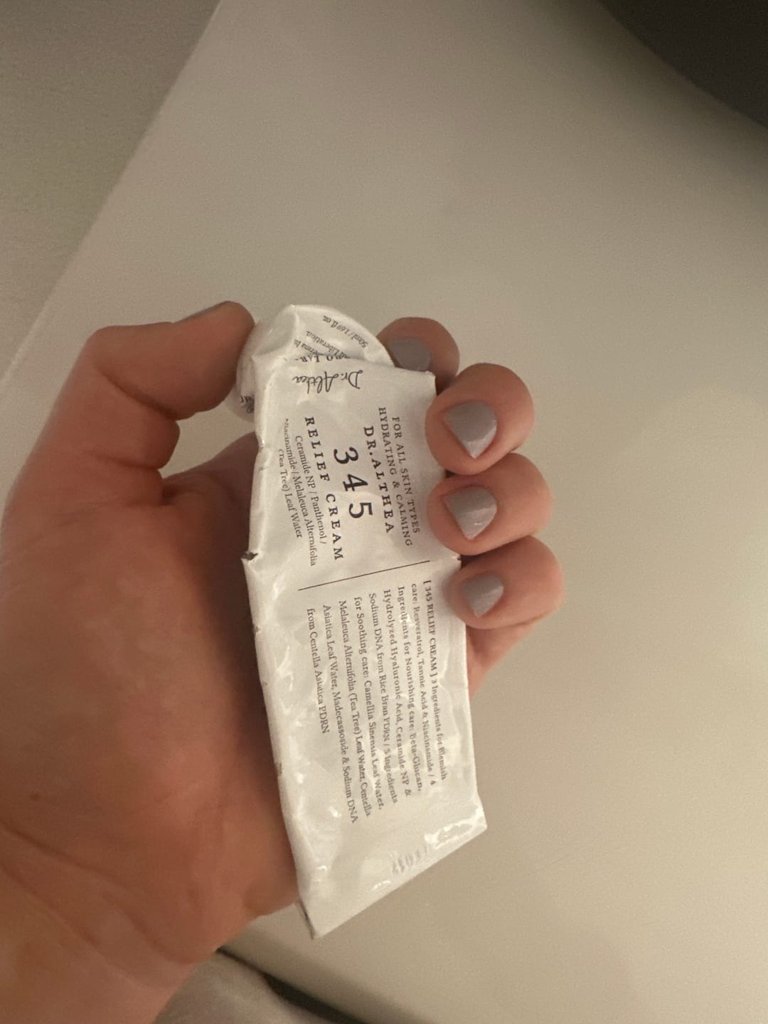 Customer photo review of Nomierinošs krēms ar resveratrolu Dr. Althea 345 Relief Cream