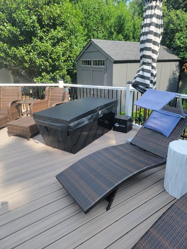 Customer photo review of Apex Acrylic Cold Plunge Tub + Chiller Bundle