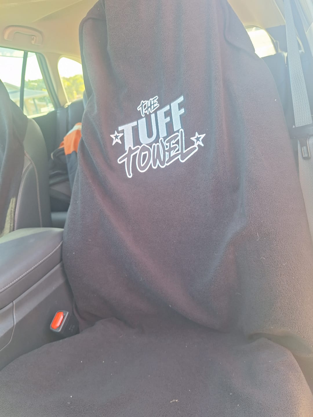 Customer photo review of Waterproof Car Towel Seat Cover - The OG