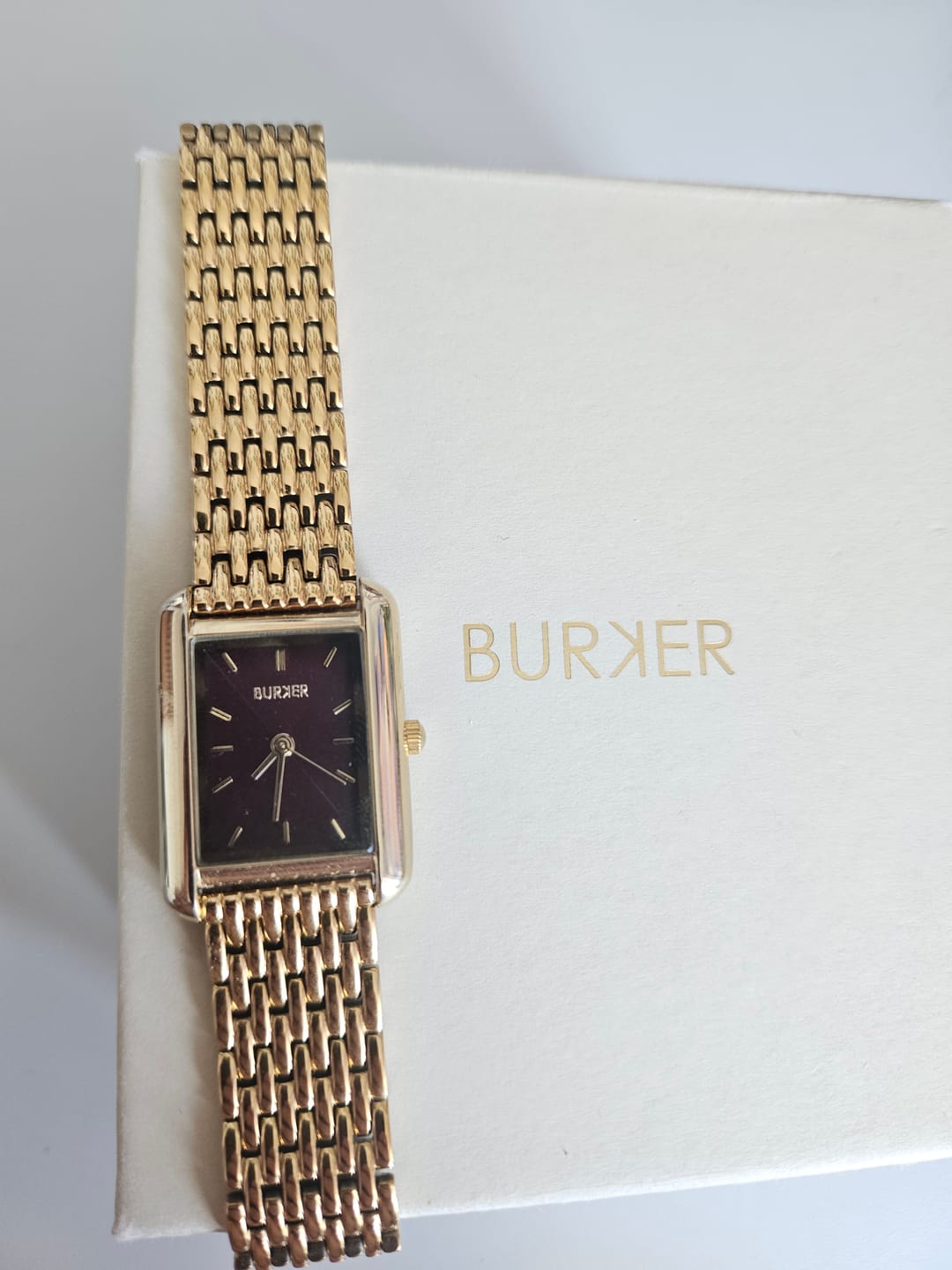 Customer photo review of Olivia Gold Burgundy