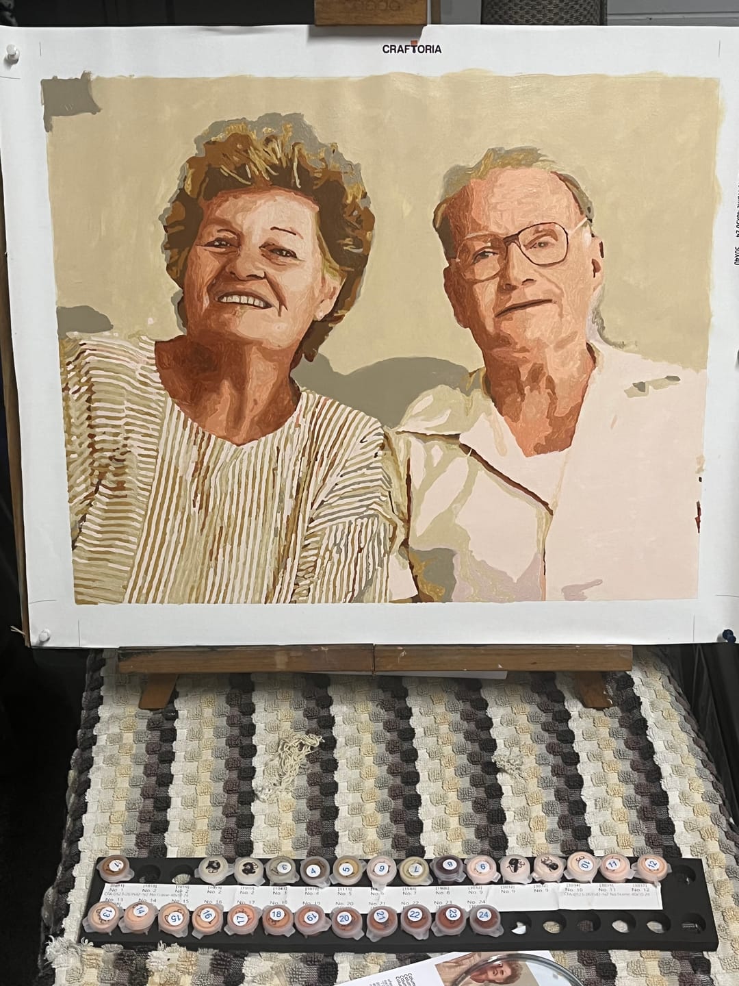 Customer photo review of Custom Paint By Numbers Kit