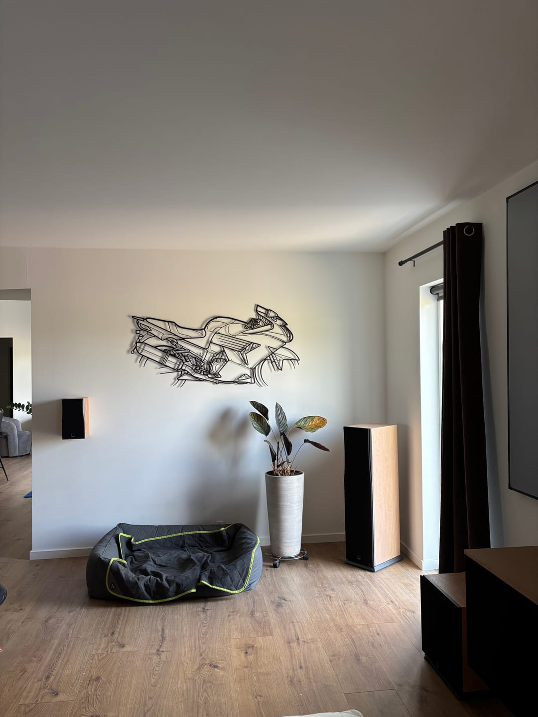 Customer photo review of Your Custom Bike Silhouette Metal Wall Art Service