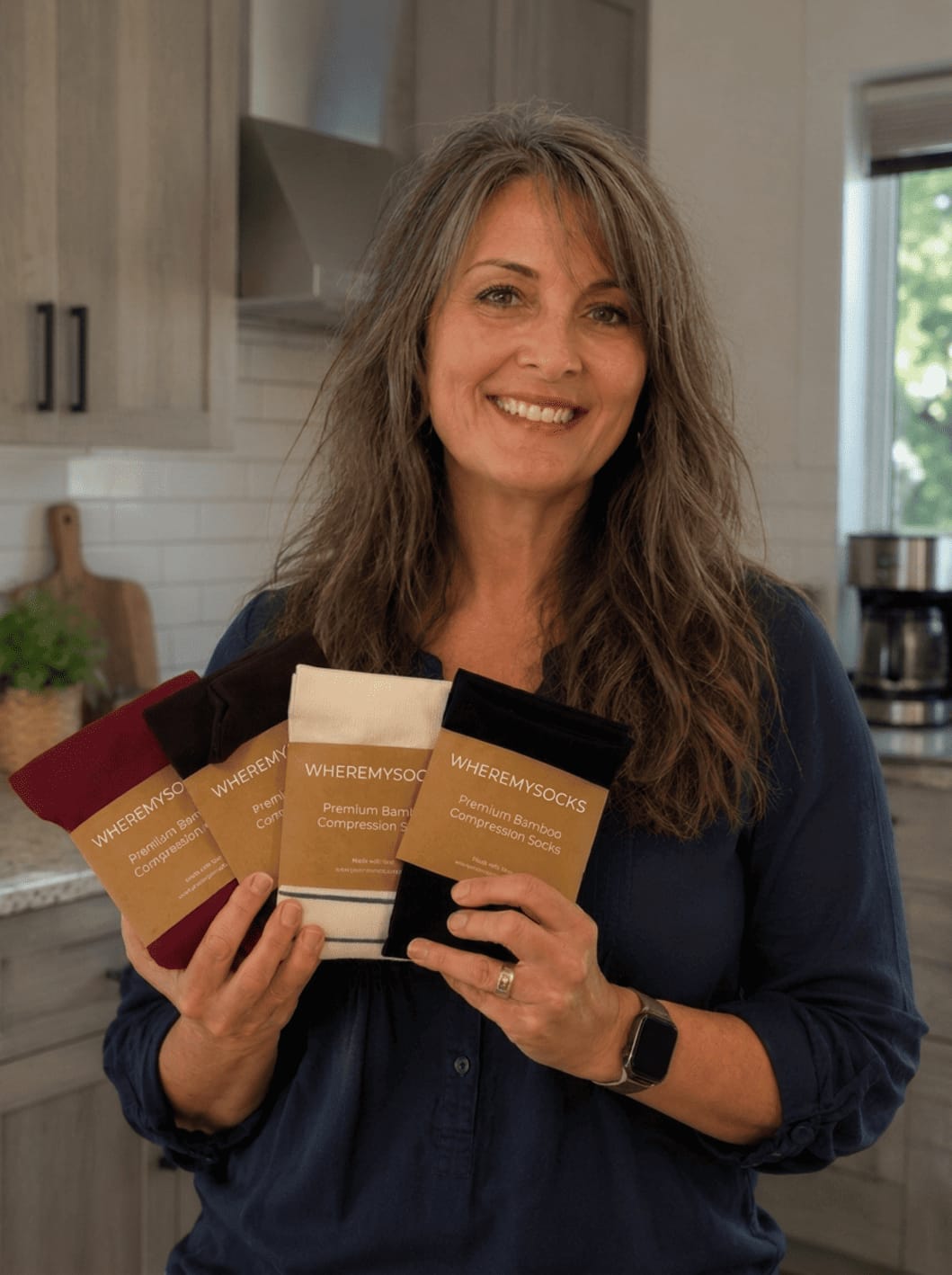 Customer photo review of Bamboo Compression Socks