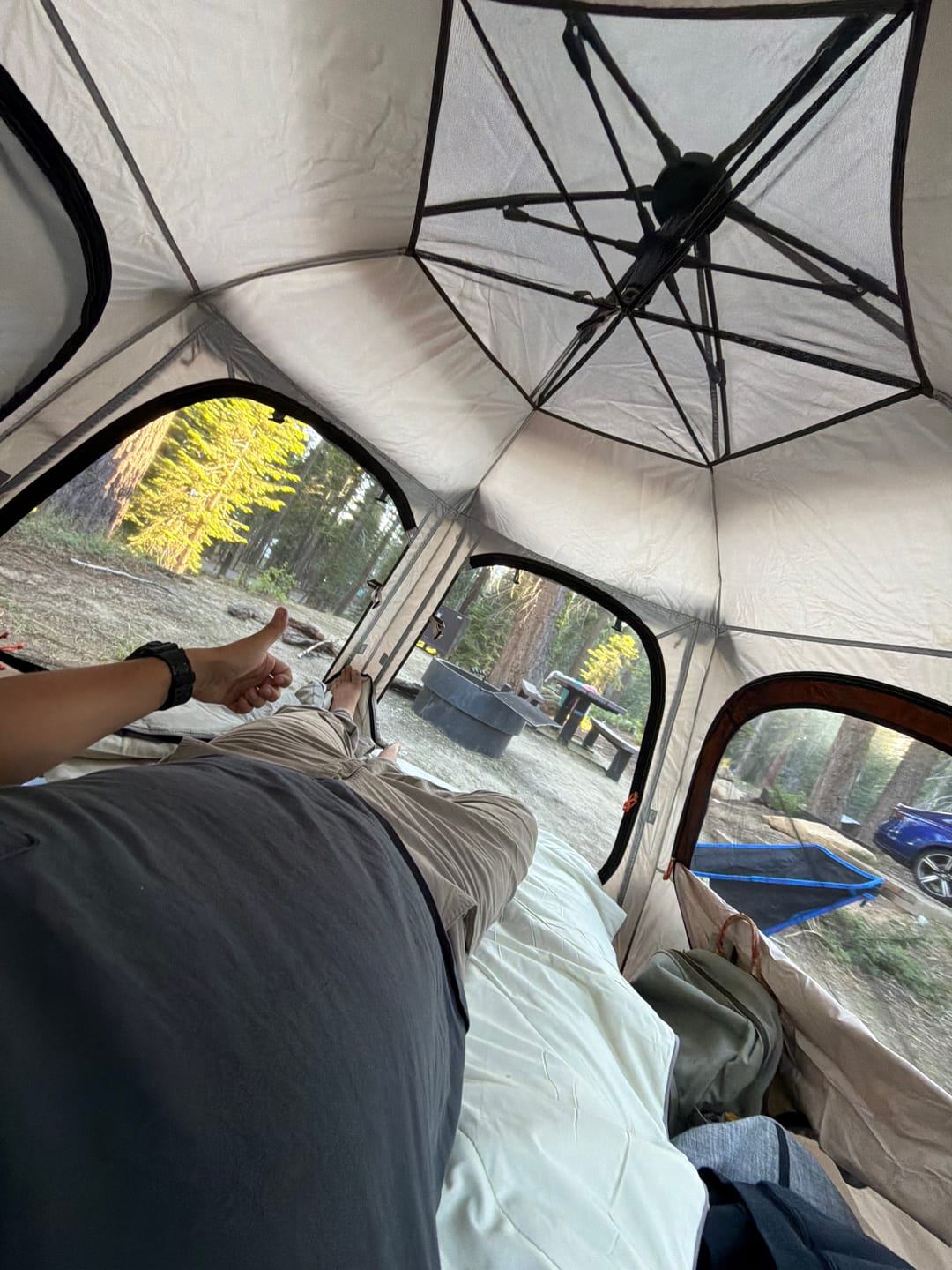 Customer photo review of Quick Setup Hexagonal Tent UPF50+ Waterproof Lightweight