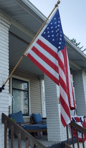 Customer photo review of 3' x 5' American Flag Set