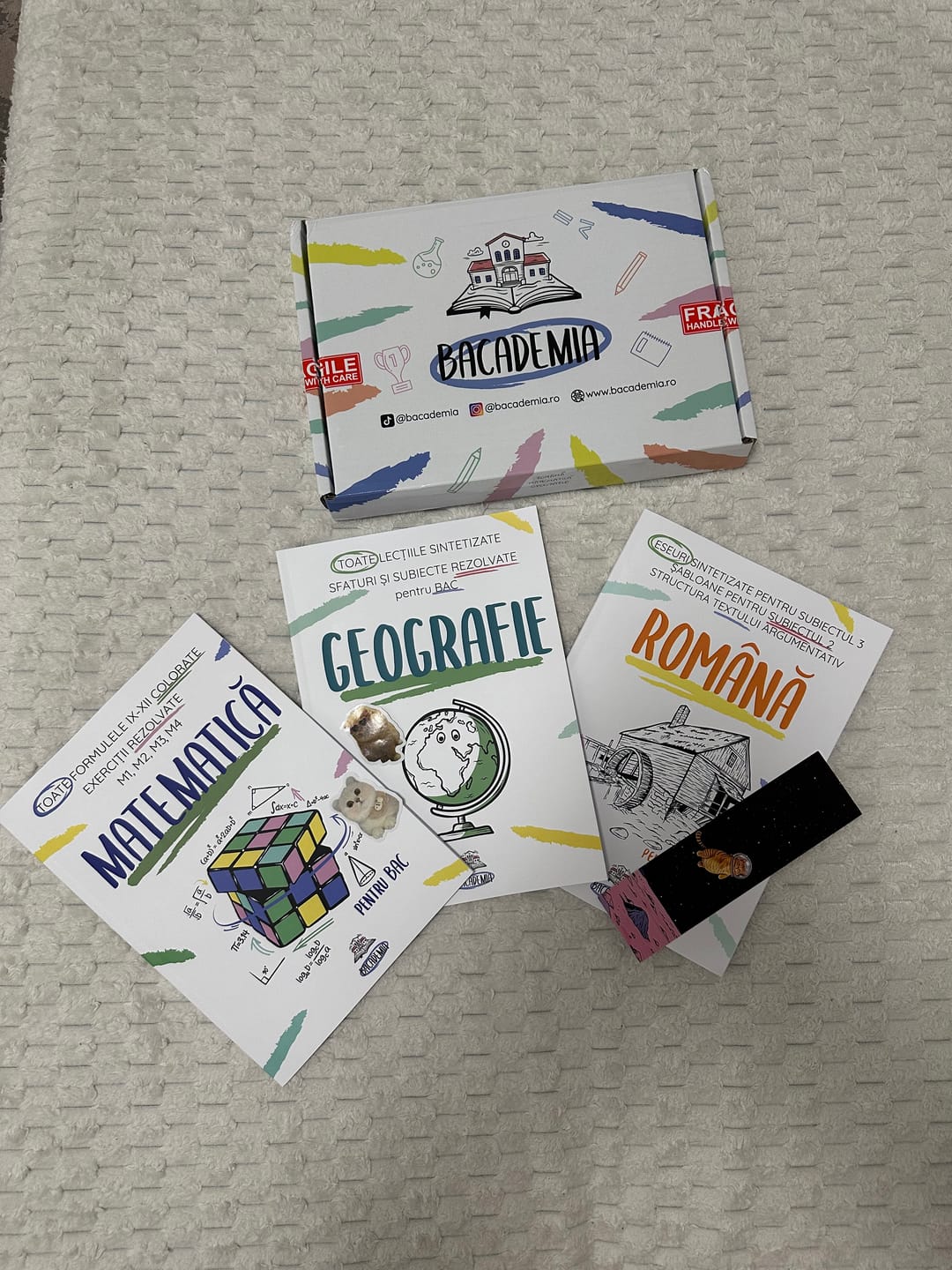 Customer photo review of Pachet Bacalaureat (Română + Matematică + Geografie) Bacademia